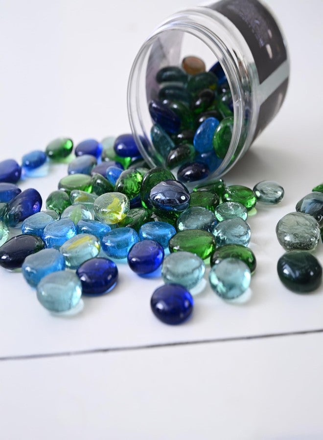 VANNEF® Premium Decorative Multicolour Glass Pebbles for Vase Fillers Aqurium/Fish Tank, Plant Pots, Home, Garden, Indoor & Outdoor Decoration (400 gm Multicolour) - Image 2